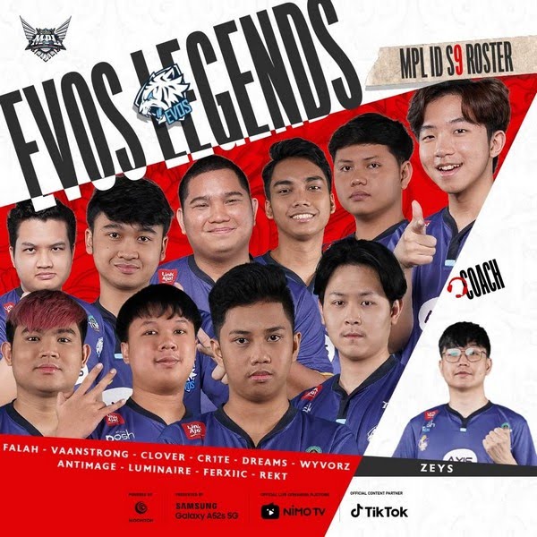 evos roster